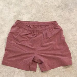 Chubbies heather red workout shorts